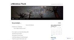 Desktop Screenshot of amelodiousthunk.wordpress.com