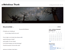 Tablet Screenshot of amelodiousthunk.wordpress.com