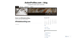 Desktop Screenshot of actionprofiles.wordpress.com