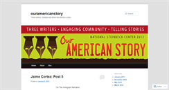 Desktop Screenshot of ouramericanstory.wordpress.com