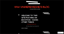 Desktop Screenshot of kamvanhereweghe.wordpress.com