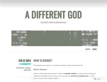 Tablet Screenshot of adifferentgod.wordpress.com