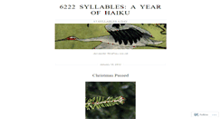 Desktop Screenshot of 6222syllables.wordpress.com