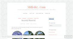 Desktop Screenshot of miffed67.wordpress.com