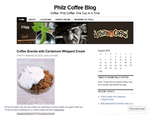 Tablet Screenshot of philzcoffee.wordpress.com