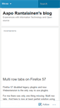 Mobile Screenshot of aaporantalainen.wordpress.com