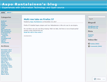 Tablet Screenshot of aaporantalainen.wordpress.com
