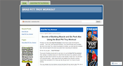 Desktop Screenshot of bradpitttroyworkout.wordpress.com