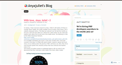 Desktop Screenshot of anyajuliet.wordpress.com