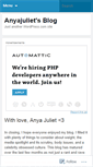 Mobile Screenshot of anyajuliet.wordpress.com