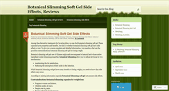 Desktop Screenshot of botanicalslimming.wordpress.com