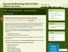 Tablet Screenshot of botanicalslimming.wordpress.com