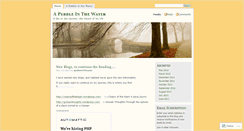 Desktop Screenshot of apebbleinthewater.wordpress.com
