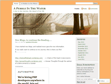 Tablet Screenshot of apebbleinthewater.wordpress.com