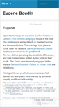 Mobile Screenshot of eugeneboudin803.wordpress.com