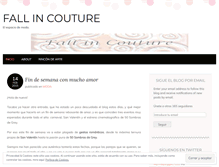 Tablet Screenshot of fallincouture.wordpress.com