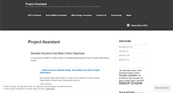Desktop Screenshot of pr0jectassistant.wordpress.com