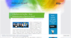 Desktop Screenshot of ordecanbrasil.wordpress.com