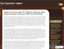 Tablet Screenshot of carexportersjapan.wordpress.com
