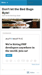 Mobile Screenshot of bedbugbytes.wordpress.com