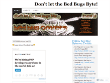 Tablet Screenshot of bedbugbytes.wordpress.com