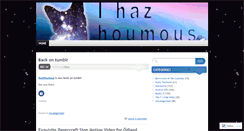 Desktop Screenshot of ihazhoumous.wordpress.com