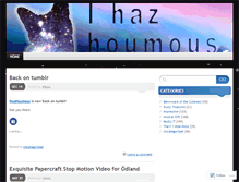 Tablet Screenshot of ihazhoumous.wordpress.com