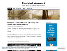 Tablet Screenshot of freemindmovement.wordpress.com