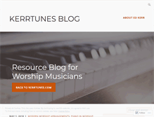 Tablet Screenshot of kerrtunes.wordpress.com