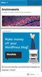 Mobile Screenshot of brainsweets.wordpress.com