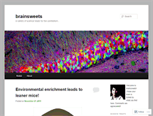Tablet Screenshot of brainsweets.wordpress.com