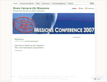 Tablet Screenshot of missionshope.wordpress.com