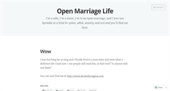 Desktop Screenshot of openmarriagelife.wordpress.com