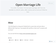 Tablet Screenshot of openmarriagelife.wordpress.com