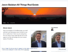 Tablet Screenshot of jasonbalaban.wordpress.com