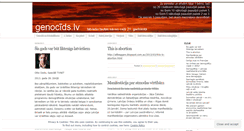 Desktop Screenshot of genocids.wordpress.com