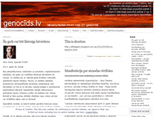 Tablet Screenshot of genocids.wordpress.com