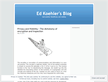 Tablet Screenshot of edkoehler.wordpress.com