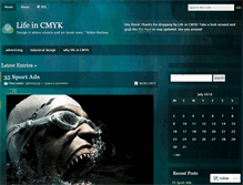 Tablet Screenshot of lifeincmyk.wordpress.com