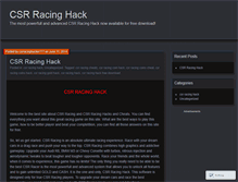 Tablet Screenshot of csrracinghackx.wordpress.com