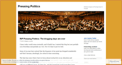 Desktop Screenshot of pressingpolitics.wordpress.com
