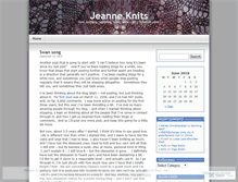 Tablet Screenshot of jmknits.wordpress.com