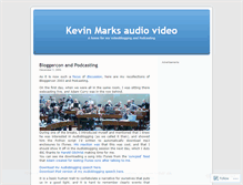 Tablet Screenshot of kevinmarks.wordpress.com