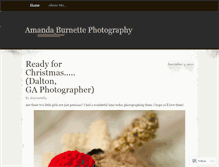 Tablet Screenshot of amandaburnettephotography.wordpress.com