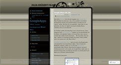 Desktop Screenshot of julekrueger.wordpress.com