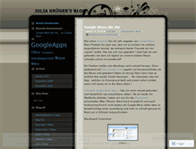 Tablet Screenshot of julekrueger.wordpress.com