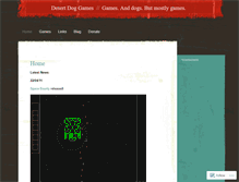 Tablet Screenshot of desertdoggames.wordpress.com