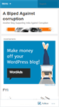 Mobile Screenshot of bipedagainstcorruption.wordpress.com