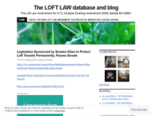 Tablet Screenshot of loftlaw.wordpress.com