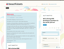 Tablet Screenshot of beautifuloots.wordpress.com